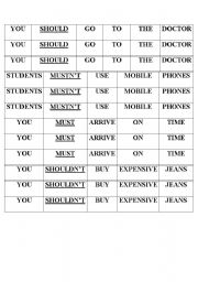 English worksheet: Modal verbs