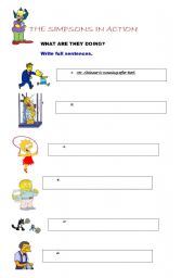 English Worksheet: Present Continuous