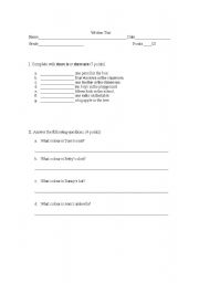 English worksheet: There is or  there are