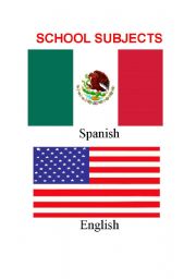 English Worksheet: school subjects