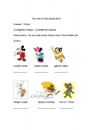 English worksheet: Year of the Rat/Mouse Activity Sheet