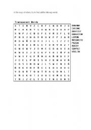 English worksheet: Soup of Letters