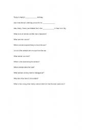 English worksheet: Madagascar Comprehension Questions