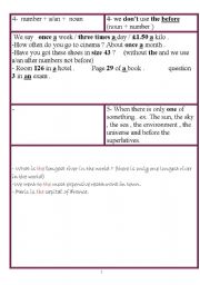 English worksheet: this is the diference betwwen using a /an and the part 3