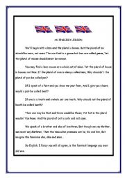 English worksheet: an amazing english course 