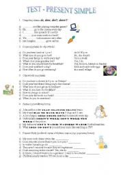 English Worksheet: present simple