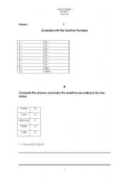 English worksheet: General English 