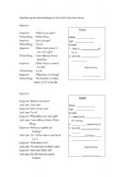 English worksheet: Reporter