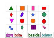 English worksheet: Shape Grid