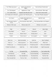 English worksheet: Practice Cards - Do / Does