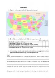 English worksheet: Oregon Trail