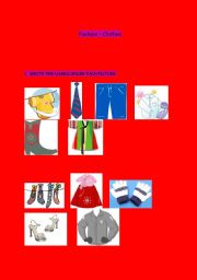 English worksheet: Clothes