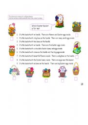 English worksheet: easter basket