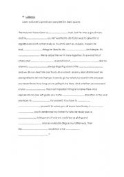 English worksheet: Death at a funeral-3rd worksheet