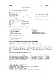 English worksheet: Test