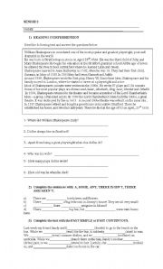 English worksheet: TEST Senior students