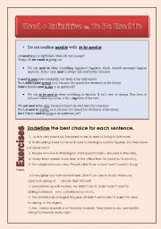 English Worksheet: Used to + infinitive vs to be used to