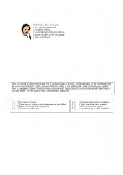 English worksheet: fith grade test