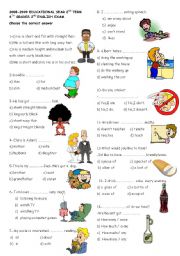 English Worksheet: 6 revision part 1