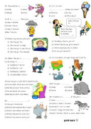 English Worksheet: 6 revision part 2