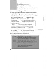 English worksheet: sports & simple past