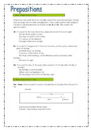 prepositions - 3 pages- all theory