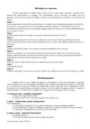 English Worksheet: Writing papers