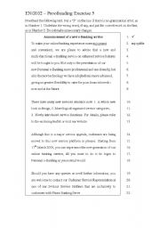 English Worksheet: Proofreading Exercise 5_Key