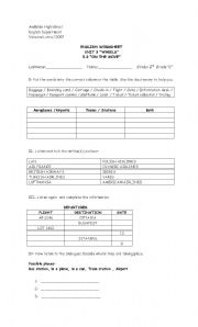 English worksheet: Woksheet