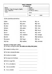 English Worksheet: Plural of Nouns Exercise