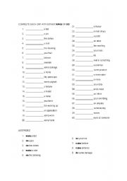 English Worksheet: make & do