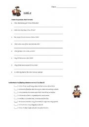 English Worksheet: Wall-e 