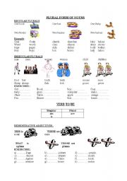 English Worksheet: plurals