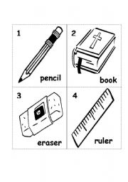 English Worksheet: Classroom objects