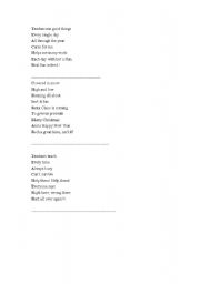 English Worksheet: Acrostic poems