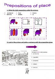 prepositions of place