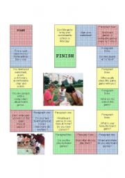 English worksheet: Board games page 1