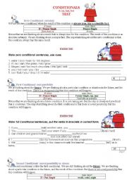 English Worksheet: CONDITIONALS Zero, 1st, 2nd, 3rd 