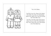 English Worksheet: Music> Ten Little Indians