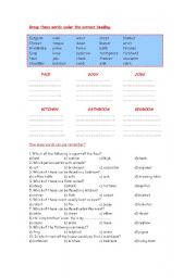 English worksheet: General Vocabulary