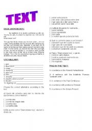 English worksheet: DEAR ANSWER BOY