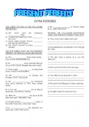 English Worksheet: PRESENT PERFECT