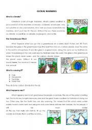 English Worksheet: Global Warming worksheet