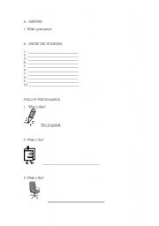 English worksheet: This is, numbers