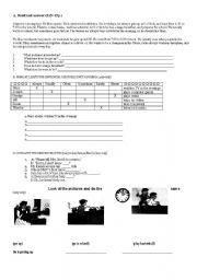 English worksheet: present tense 6th grade