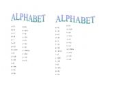 English worksheet: ALPHABET