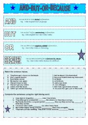 English Worksheet: Linking words