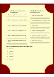 English worksheet: A night before Christmas (Worksheet)