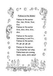 English Worksheet: A nice poem 