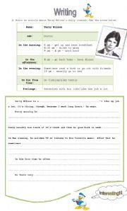 English Worksheet: writing